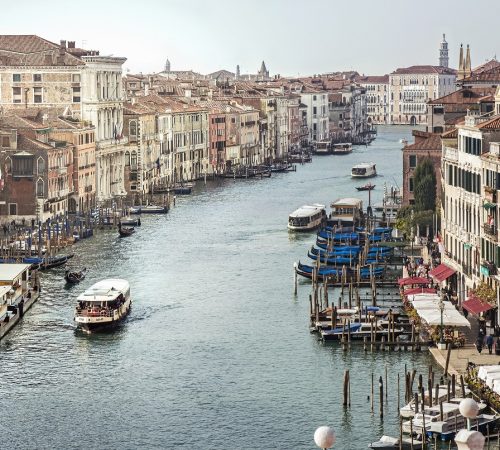 View of the Grand Canal from Rialto to Ca'Foscari