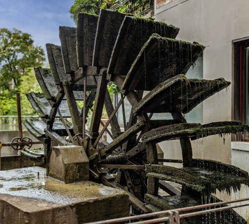 (Treviso) Mulino presso l'Isola della Pescheria sul Canale Cagnan
